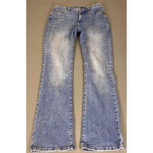 St. Johns Bay Bootcut Jeans Women's Size 8 Blue Medium Wash Stretch Denim